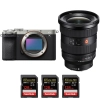 Sony A7C II Silver + FE 16-35mm f/2.8 GM II + 3 SanDisk 128GB Extreme PRO UHS-II SDXC 300 MB/s - Appareil Photo Hybride|MCZ DIRECT