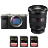 Sony A7C II Silver + FE 16-35mm f/2.8 GM II + 3 SanDisk 64GB Extreme PRO UHS-II SDXC 300 MB/s|MCZ DIRECT