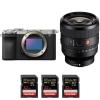 Sony A7C II Silver + FE 50mm f/1.4 GM + 3 SanDisk 32GB Extreme PRO UHS-II SDXC 300 MB/s - Appareil Photo Hybride|MCZ DIRECT