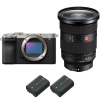 Sony A7C II Silver + FE 24-70mm f/2.8 GM II + 2 Sony NP-FZ100 - Appareil Photo Hybride|MCZ DIRECT