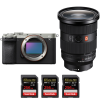 Sony A7C II Silver + FE 24-70mm f/2.8 GM II + 3 SanDisk 256GB Extreme PRO UHS-II SDXC 300 MB/s|MCZ DIRECT