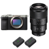Sony A7C II Silver + FE 90mm f/2.8 Macro G OSS + 2 Sony NP-FZ100|MCZ DIRECT