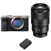 Sony A7C II Silver + FE 90mm f/2.8 Macro G OSS + 1 Sony NP-FZ100 - Appareil Photo Hybride|MCZ DIRECT