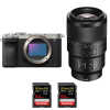 Sony A7C II Silver + FE 90mm f/2.8 Macro G OSS + 2 SanDisk 64GB Extreme PRO UHS-II SDXC 300 MB/s|MCZ DIRECT