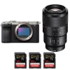 Sony A7C II Silver + FE 90mm f/2.8 Macro G OSS + 3 SanDisk 32GB Extreme PRO UHS-II SDXC 300 MB/s|MCZ DIRECT