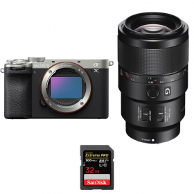 Sony A7C II Silver + FE 90mm f/2.8 Macro G OSS + 1 SanDisk 32GB Extreme PRO UHS-II SDXC 300 MB/s-1