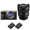 Sony A7C II Silver + FE 14mm f/1.8 GM + 2 Sony NP-FZ100 - Appareil Photo Hybride|MCZ DIRECT