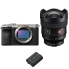 Sony A7C II Silver + FE 14mm f/1.8 GM + 1 Sony NP-FZ100 - Appareil Photo Hybride|MCZ DIRECT