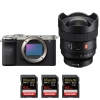 Sony A7C II Silver + FE 14mm f/1.8 GM + 3 SanDisk 64GB Extreme PRO UHS-II SDXC 300 MB/s|MCZ DIRECT