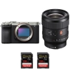 Sony A7C II Silver + FE 24mm f/1.4 GM + 2 SanDisk 128GB Extreme PRO UHS-II SDXC 300 MB/s - Appareil Photo Hybride|MCZ DIRECT