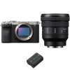 Sony A7C II Silver + FE PZ 16-35mm f/4 G + 1 Sony NP-FZ100 - Appareil Photo Hybride|MCZ DIRECT
