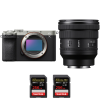 Sony A7C II Silver + FE PZ 16-35mm f/4 G + 2 SanDisk 256GB Extreme PRO UHS-II SDXC 300 MB/s|MCZ DIRECT