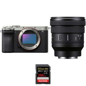 Sony A7C II Silver + FE PZ 16-35mm f/4 G + 1 SanDisk 256GB Extreme PRO UHS-II SDXC 300 MB/s-1