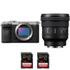 Sony A7C II Silver + FE PZ 16-35mm f/4 G + 2 SanDisk 128GB Extreme PRO UHS-II SDXC 300 MB/s - Appareil Photo Hybride|MCZ DIRECT