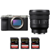 Sony A7C II Silver + FE PZ 16-35mm f/4 G + 3 SanDisk 64GB Extreme PRO UHS-II SDXC 300 MB/s|MCZ DIRECT