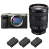 Sony A7C II Silver + FE 24-105mm f/4 G OSS + 3 Sony NP-FZ100 - Appareil Photo Hybride|MCZ DIRECT