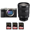 Sony A7C II Silver + FE 24-105mm f/4 G OSS + 3 SanDisk 32GB Extreme PRO UHS-II SDXC 300 MB/s - Appareil Photo Hybride|MCZ DIRECT