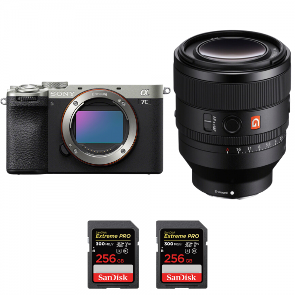 Sony A7C II Silver + FE 50mm f/1.2 GM + 2 SanDisk 256GB Extreme PRO UHS-II SDXC 300 MB/s-1