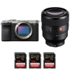 Sony A7C II Silver + FE 50mm f/1.2 GM + 3 SanDisk 128GB Extreme PRO UHS-II SDXC 300 MB/s - Appareil Photo Hybride|MCZ DIRECT