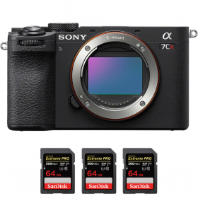 Sony A7CR Black + 3 SanDisk 64GB Extreme PRO UHS-II SDXC 300 MB/s-1