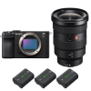 Sony A7CR Noir + FE 16-35mm f/2.8 GM + 3 Sony NP-FZ100 - Appareil Photo Hybride|MCZ DIRECT