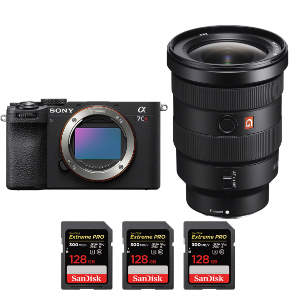 Sony A7CR Negro + FE 16-35mm f/2.8 GM + 3 SanDisk 128GB Extreme PRO UHS-II SDXC 300 MB/s|MCZ DIRECT