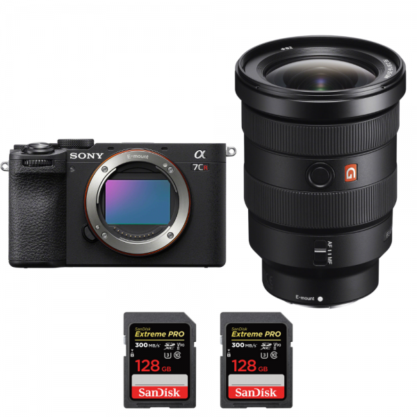 Sony A7CR Negro + FE 16-35mm f/2.8 GM + 2 SanDisk 128GB Extreme PRO UHS-II SDXC 300 MB/s|MCZ DIRECT