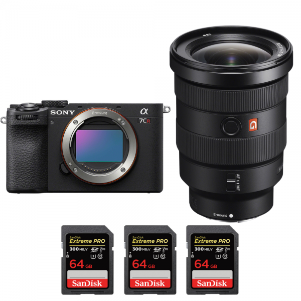 Sony A7CR Noir + FE 16-35mm f/2.8 GM + 3 SanDisk 64GB Extreme PRO UHS-II SDXC 300 MB/s-1