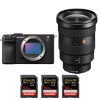 Sony A7CR Noir + FE 16-35mm f/2.8 GM + 3 SanDisk 64GB Extreme PRO UHS-II SDXC 300 MB/s - Appareil Photo Hybride|MCZ DIRECT