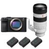 Sony A7CR Noir + FE 70-200mm f/2.8 GM OSS II + 3 Sony NP-FZ100 - Appareil Photo Hybride|MCZ DIRECT