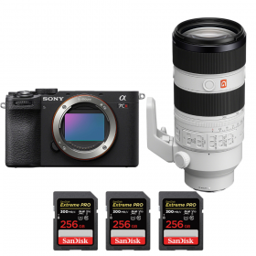 Sony A7CR Negro + FE 70-200mm f/2.8 GM OSS II + 3 SanDisk 256GB Extreme PRO UHS-II SDXC 300 MB/s-1
