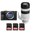 Sony A7CR Noir + FE 70-200mm f/2.8 GM OSS II + 3 SanDisk 256GB Extreme PRO UHS-II SDXC 300 MB/s - Appareil Photo Hybride|MCZ DIRECT
