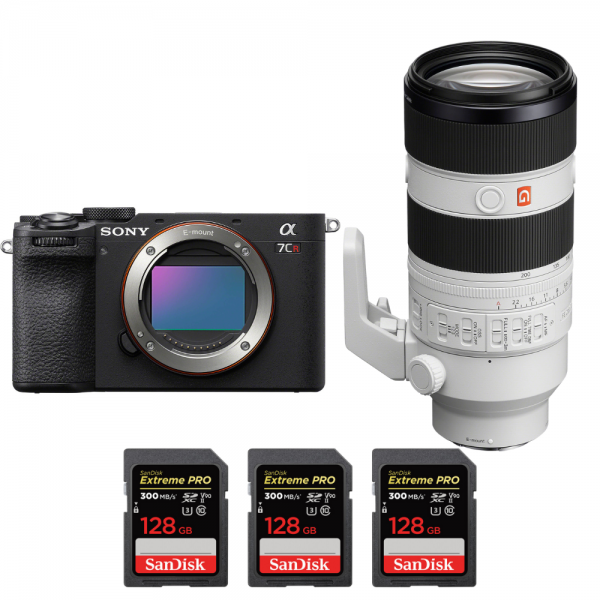 Sony A7CR Negro + FE 70-200mm f/2.8 GM OSS II + 3 SanDisk 128GB Extreme PRO UHS-II SDXC 300 MB/s|MCZ DIRECT