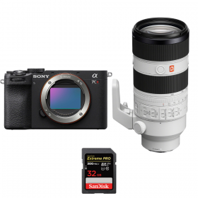 Sony A7CR Noir + FE 70-200mm f/2.8 GM OSS II + 1 SanDisk 32GB Extreme PRO UHS-II SDXC 300 MB/s-1