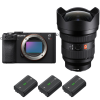Sony A7CR Black + FE 12-24mm f/2.8 GM + 3 Sony NP-FZ100|MCZ DIRECT