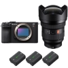 Sony A7CR Negro + FE 12-24mm f/2.8 GM + 3 Sony NP-FZ100|MCZ DIRECT