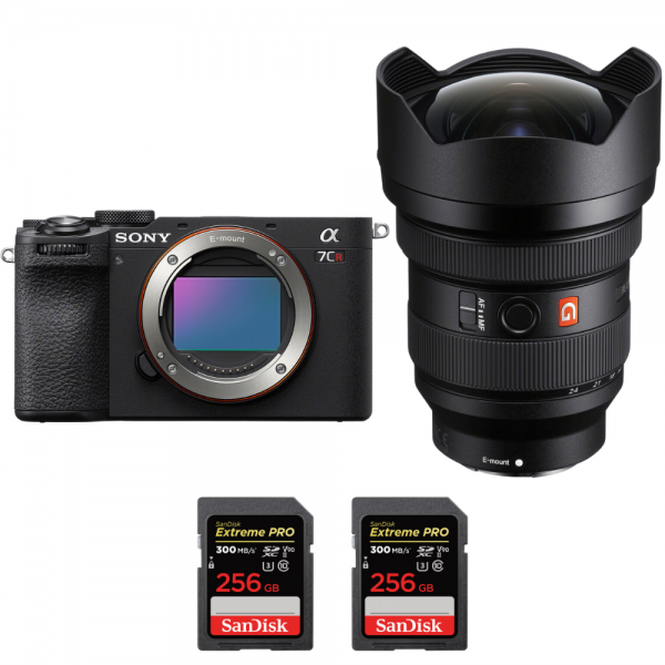 Sony A7CR Black + FE 12-24mm f/2.8 GM + 2 SanDisk 256GB Extreme PRO UHS-II SDXC 300 MB/s|MCZ DIRECT