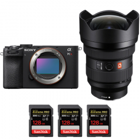 Sony A7CR Noir + FE 12-24mm f/2.8 GM + 3 SanDisk 128GB Extreme PRO UHS-II SDXC 300 MB/s-1