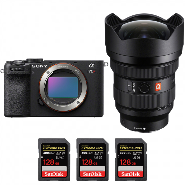Sony A7CR Negro + FE 12-24mm f/2.8 GM + 3 SanDisk 128GB Extreme PRO UHS-II SDXC 300 MB/s|MCZ DIRECT