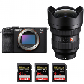 Sony A7CR Negro + FE 12-24mm f/2.8 GM + 3 SanDisk 64GB Extreme PRO UHS-II SDXC 300 MB/s-1