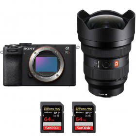 Sony A7CR Negro + FE 12-24mm f/2.8 GM + 2 SanDisk 64GB Extreme PRO UHS-II SDXC 300 MB/s-1