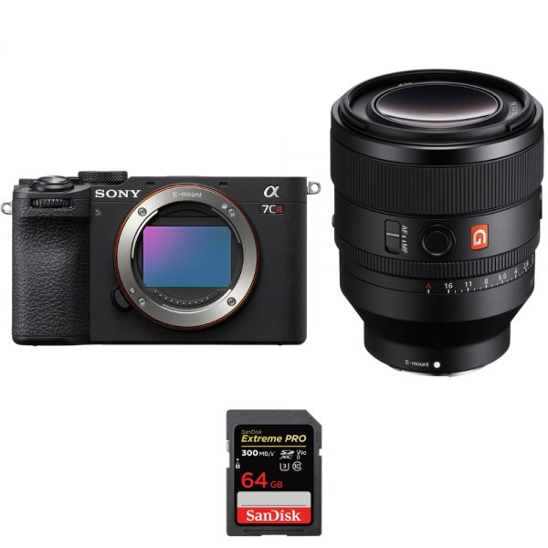 Sony A7CR Black + FE 50mm f/1.2 GM + 1 SanDisk 64GB Extreme PRO UHS-II SDXC 300 MB/s-1