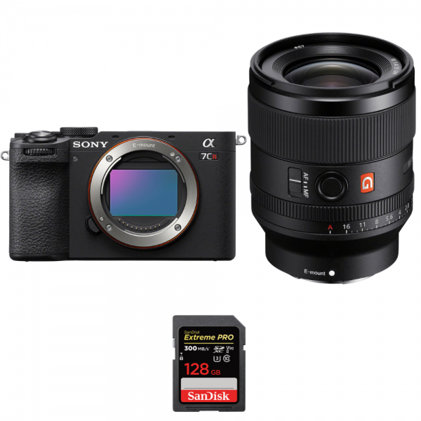 Sony A7CR Noir + FE 35mm f/1.4 GM + 1 SanDisk 128GB Extreme PRO UHS-II SDXC 300 MB/s - Appareil Photo Hybride|MCZ DIRECT