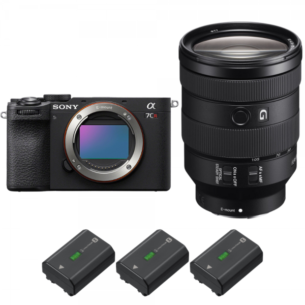 Sony A7CR Negro + FE 24-105mm f/4 G OSS + 3 Sony NP-FZ100|MCZ DIRECT