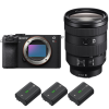 Sony A7CR Noir + FE 24-105mm f/4 G OSS + 3 Sony NP-FZ100 - Appareil Photo Hybride|MCZ DIRECT