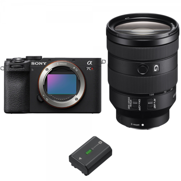 Sony A7CR Noir + FE 24-105mm f/4 G OSS + 1 Sony NP-FZ100 - Appareil Photo Hybride|MCZ DIRECT