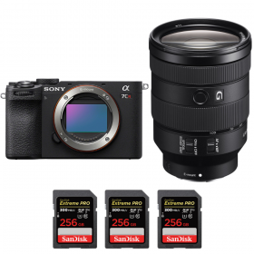 Sony A7CR Negro + FE 24-105mm f/4 G OSS + 3 SanDisk 256GB Extreme PRO UHS-II SDXC 300 MB/s-1