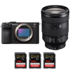 Sony A7CR Black + FE 24-105mm f/4 G OSS + 3 SanDisk 256GB Extreme PRO UHS-II SDXC 300 MB/s|MCZ DIRECT