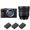 Sony A7CR Noir + FE PZ 16-35mm f/4 G + 3 Sony NP-FZ100 - Appareil Photo Hybride|MCZ DIRECT