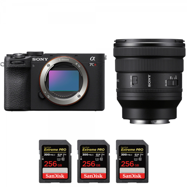 Sony A7CR Negro + FE PZ 16-35mm f/4 G + 3 SanDisk 256GB Extreme PRO UHS-II SDXC 300 MB/s-1